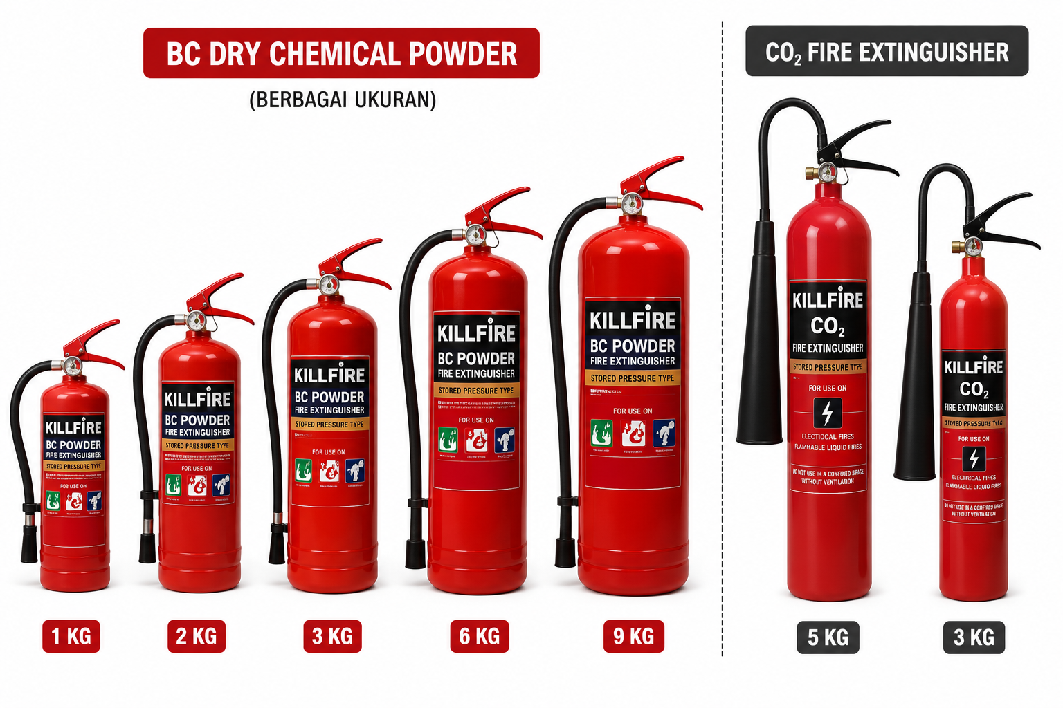 APAR BC Dry Powder CO2 Killfire